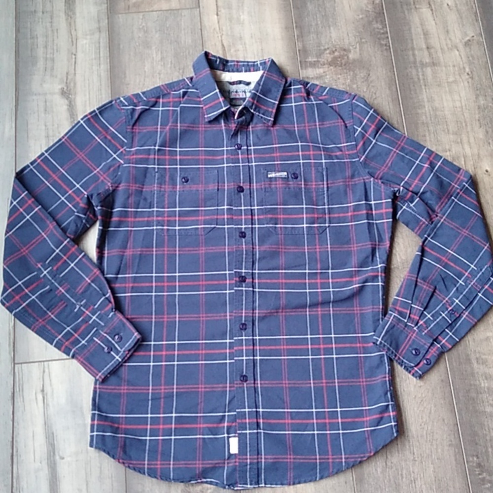 U.S. Polo Assn. Men’s Long Sleeve Casual Button Down Plaid Shirt Size S